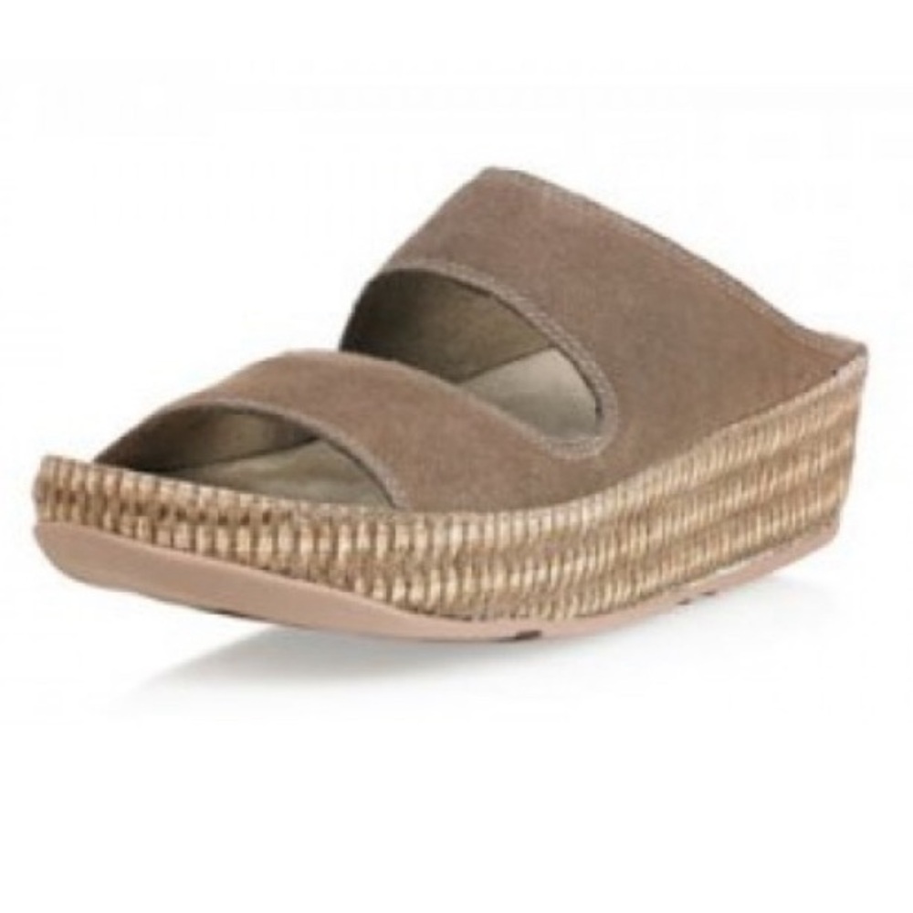 Fitflop Lolla Cougar tan Fitness sandal shoes size 8